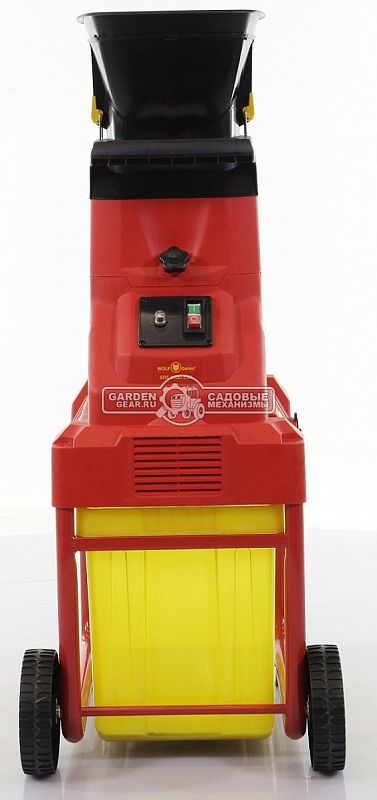 Садовый измельчитель веток электрический WOLF-Garten SDE 2800 EVO (PRC, 2800 Вт, ветки до 40 мм, диск с ножами, 35 кг)