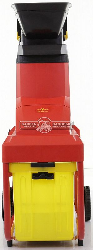 Садовый измельчитель веток электрический WOLF-Garten SDE 2800 EVO (PRC, 2800 Вт, ветки до 40 мм, диск с ножами, 35 кг)